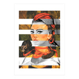 Frida Kahlo's Self Portrait with Monkey & Sophia Loren (Print Only) thumbnail