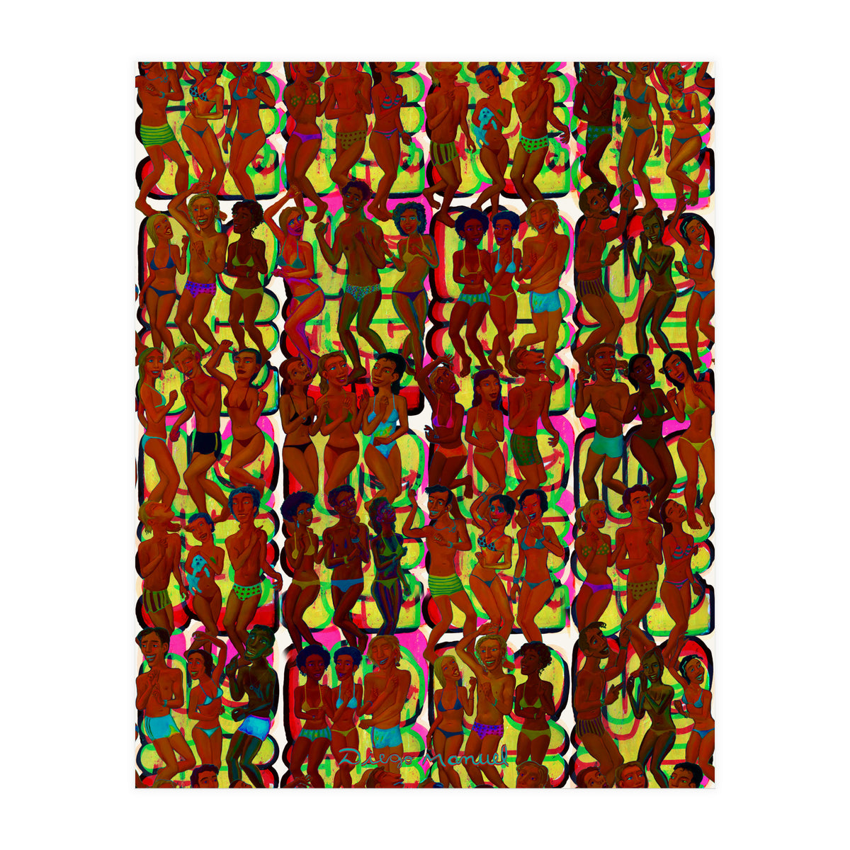 Fiesta En La Playa 8 (Print Only)