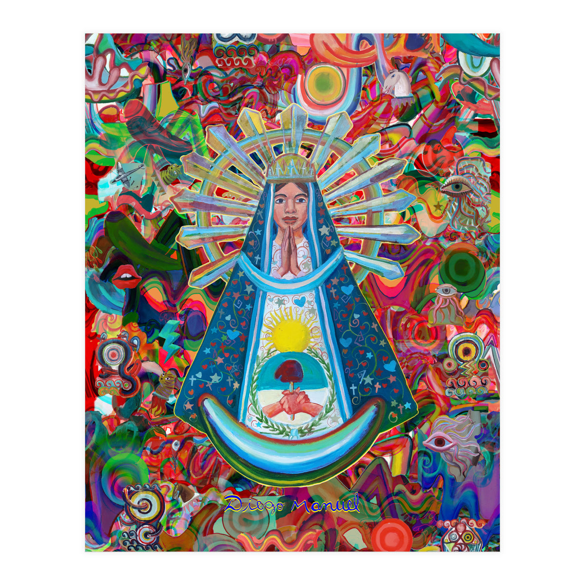 Virgen Y Graffiti 28 (Print Only)