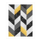 Chevron gold and marble (Print Only) thumbnail
