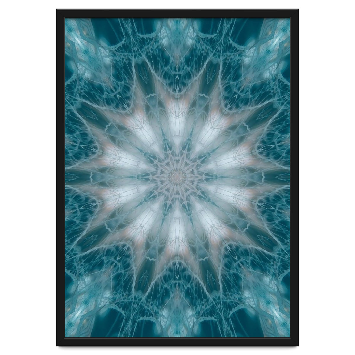 Mandala - Green, White, Rose