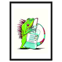 Iguana using Mouthwash, Funny bathroom humour