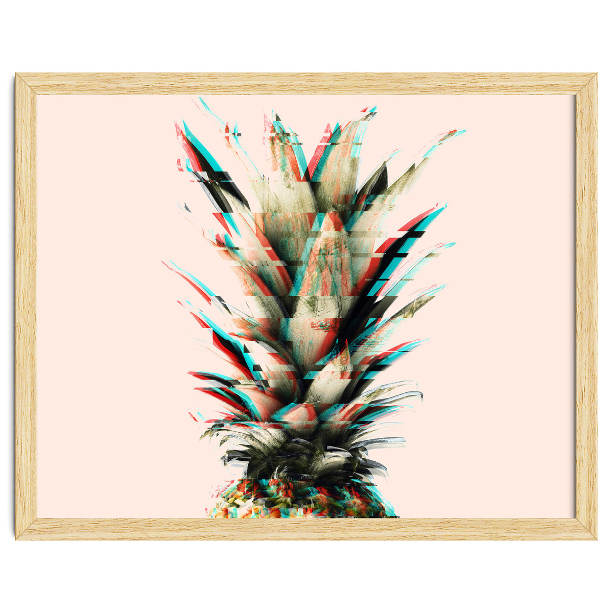 Glitch pineapple pink