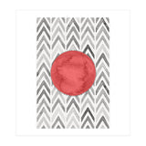 Red Bubble Chevron Pattern (Print Only) thumbnail