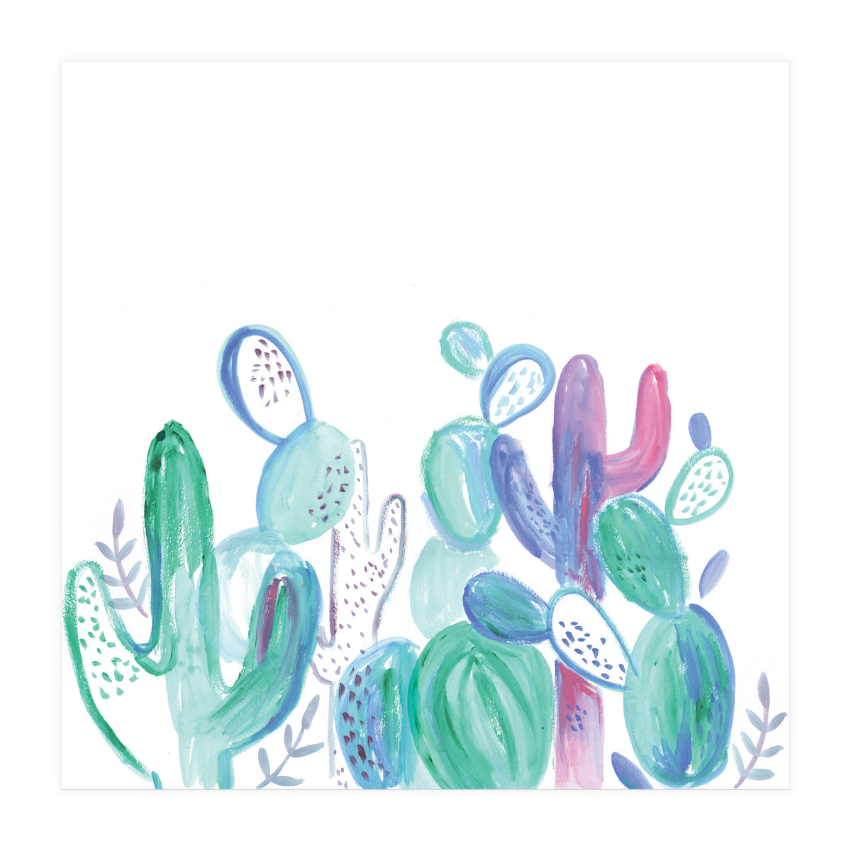 Abstract Cacti (Print Only)