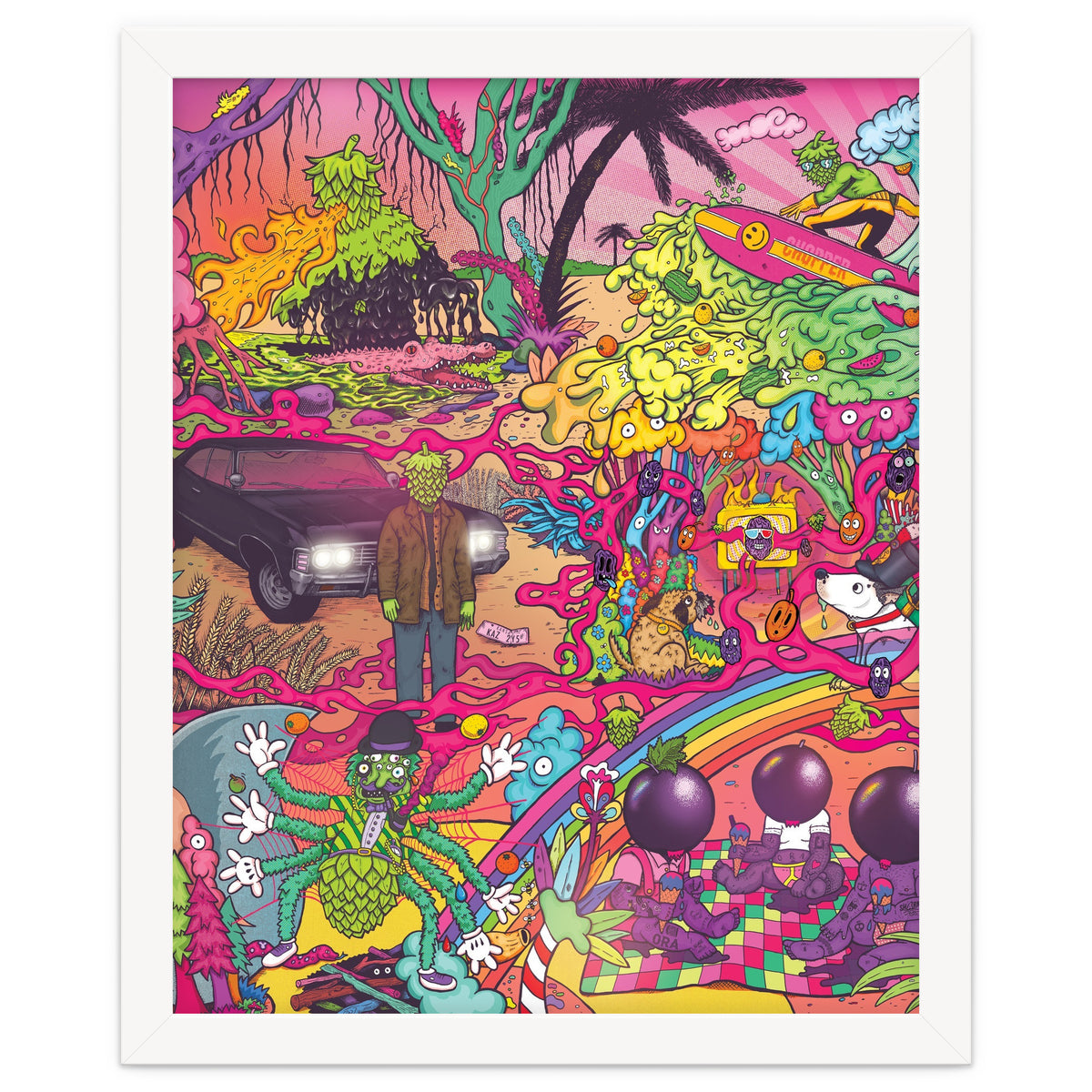 ABBEYDALE BREWERY COLLAB SERIES #2 FULL ILLUSTRATION - THORNBRIDGE, WILDE CHILD, RIDGESIDE, TORRSIDE, BOX SOCIAL, ORA BREWING