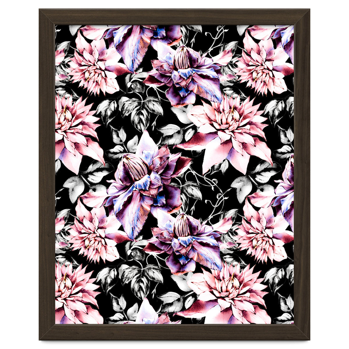 Pink bloom in the dark