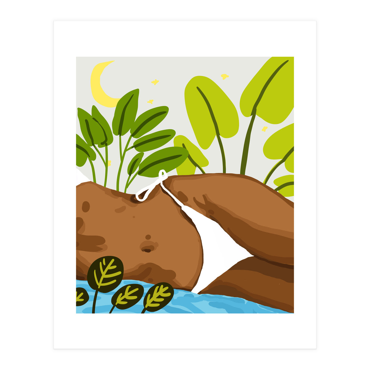 Is it Summer yet Modern Bohemian Black Woman, Bikini (Print Only)