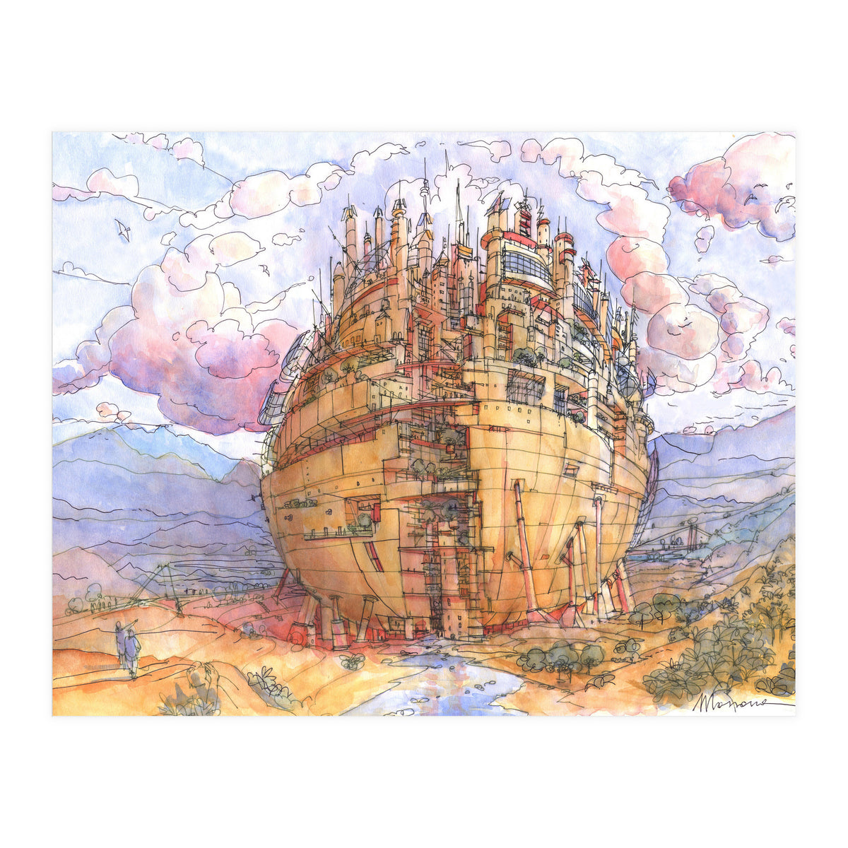 La Citta' Sferica (Print Only)