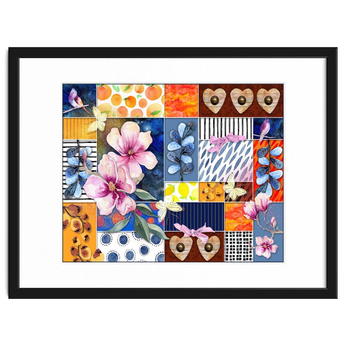 Romantic Floral Collage