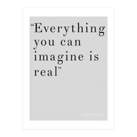 Everything You Can Imagine By Picasso, Grey (Print Only)