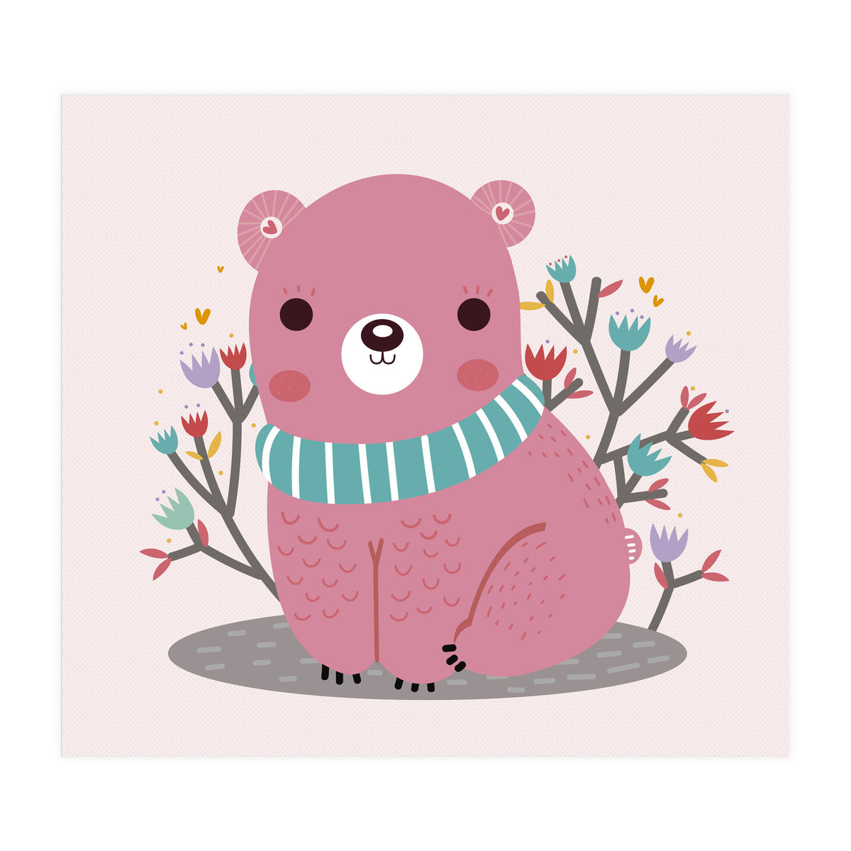Pink bear (Print Only)