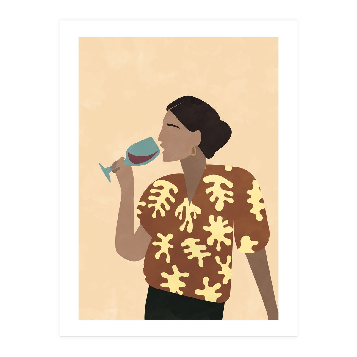 Mid Century Modern Woman (Print Only)