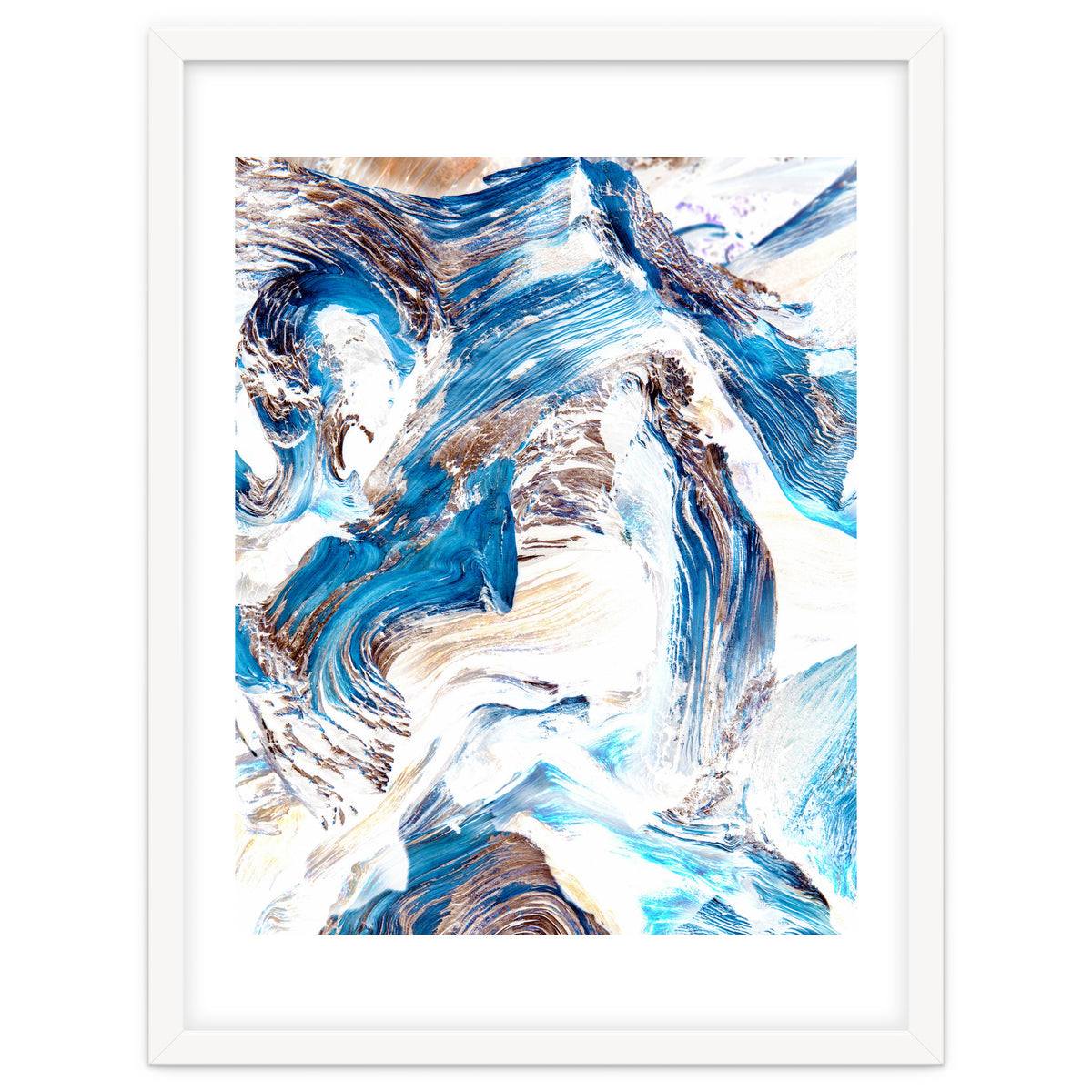 Clarity | Abstract Ocean Earth Sea Graphic | Scandinavian Nature Sky Waves Space