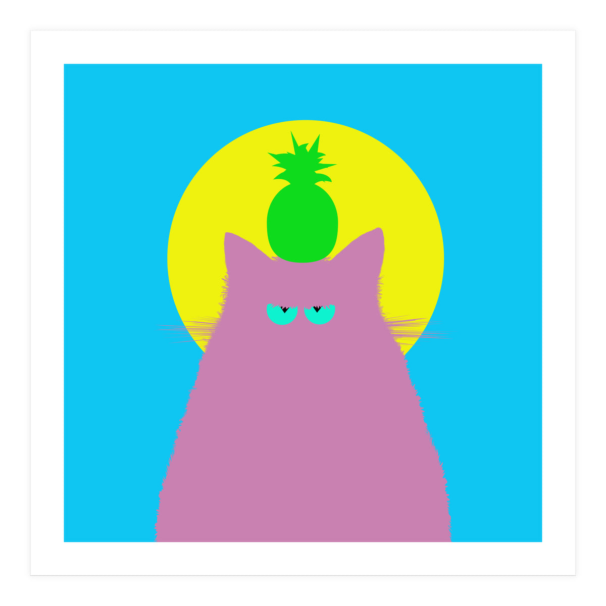 Tropical Lilac Cat  (Print Only)