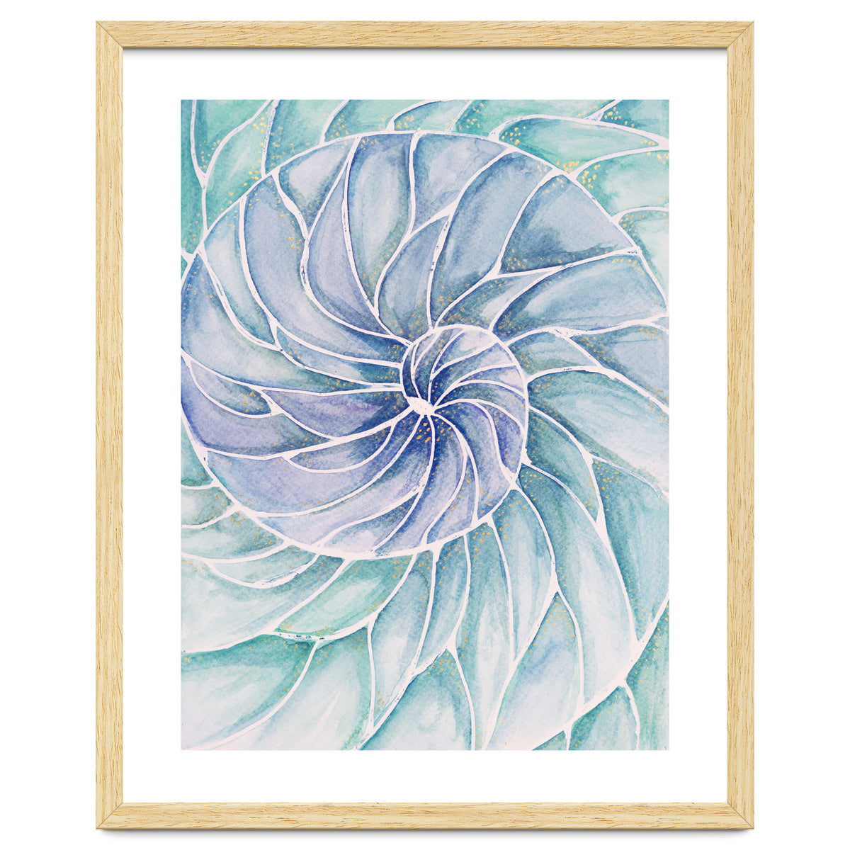 The inside of a shell