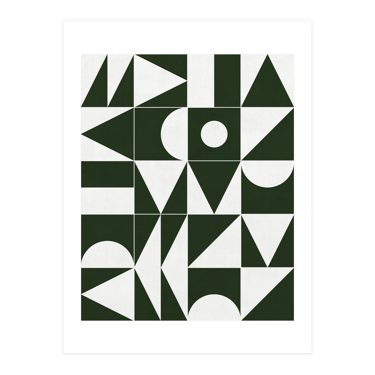 My Favorite Geometric Patterns No.15 - Deep Green (Print Only)