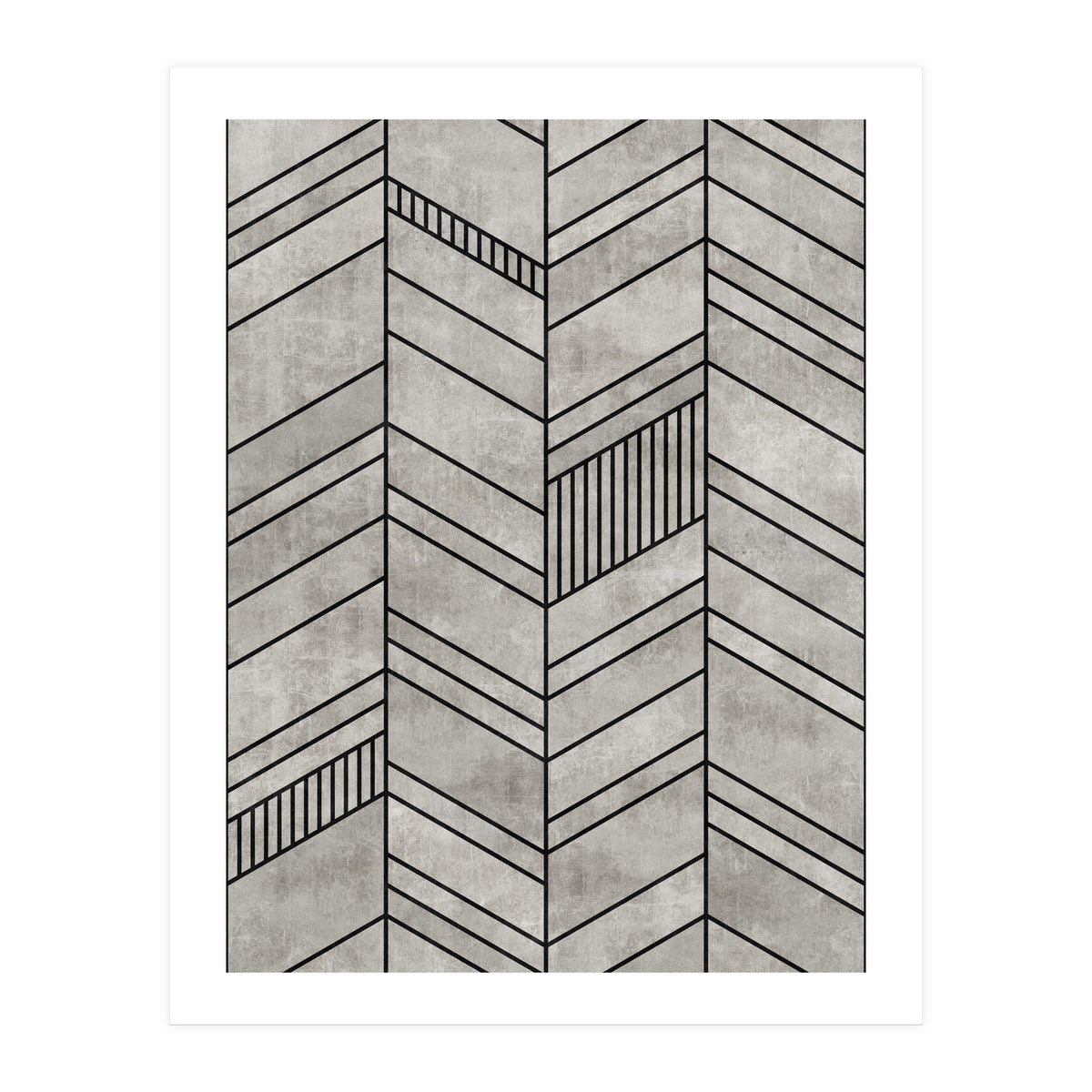 Concrete Chevron Pattern (Print Only)