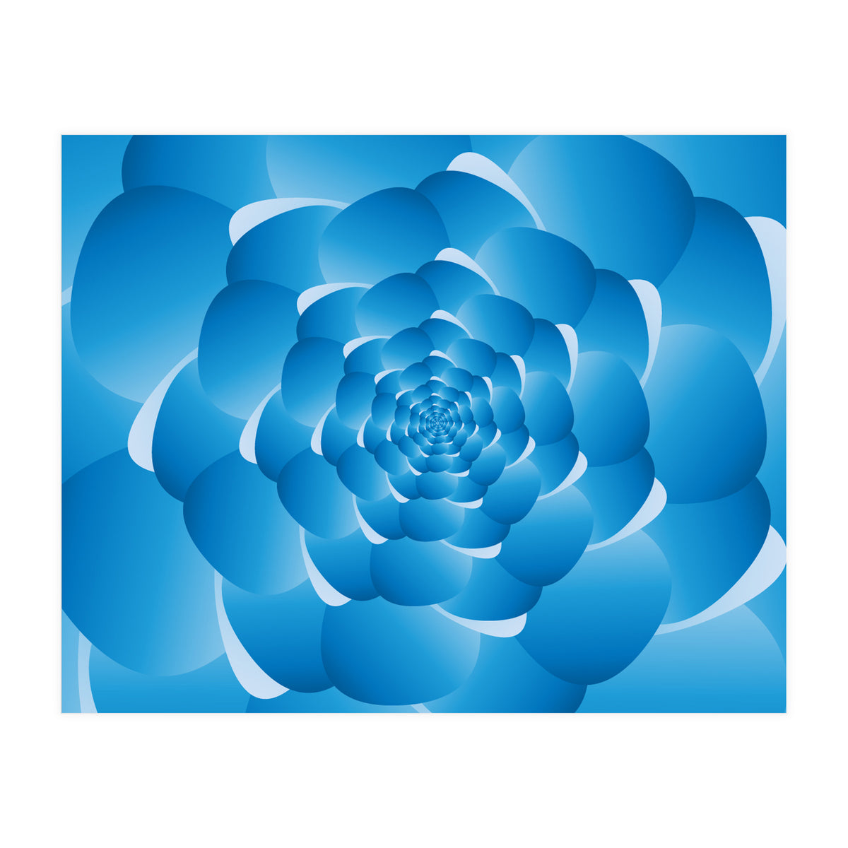 Sky Cloud Spiral Blue Spiral (Print Only)