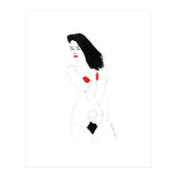 Untitled #19 - Nude in black and red (Print Only) thumbnail