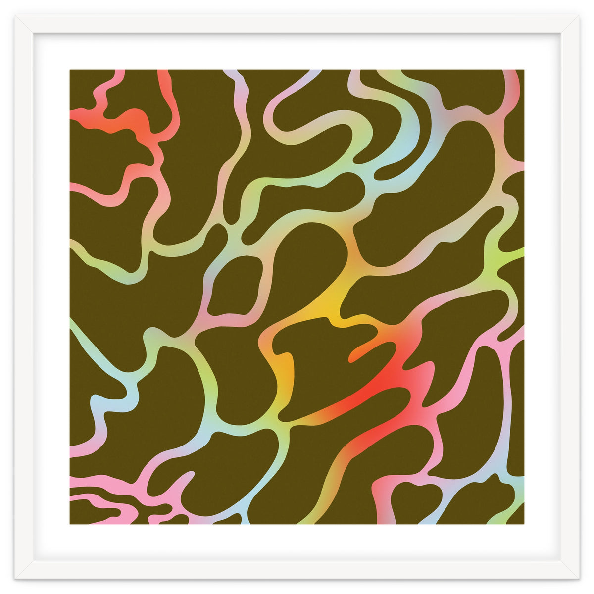 Colorful Wavy Lines Pattern \\ Multicolor Gradient