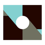 Geometric Shapes No. 29 - baby blue & grey (Print Only) thumbnail