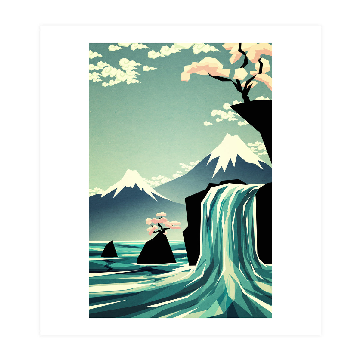 Waterfall Blossom Dream (Print Only)