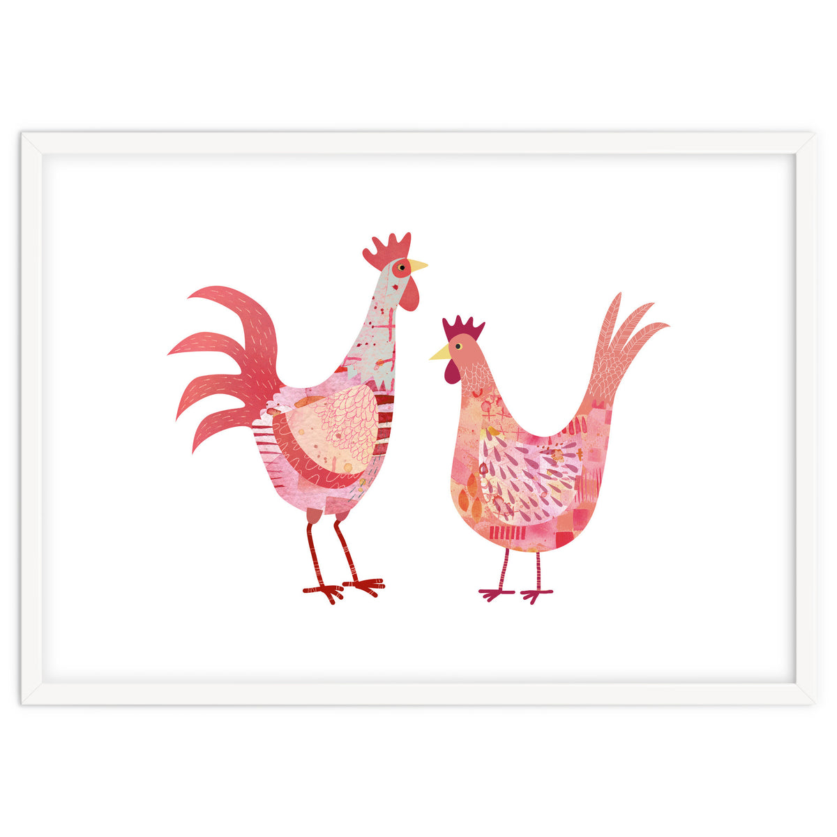 Hen And Cockerel