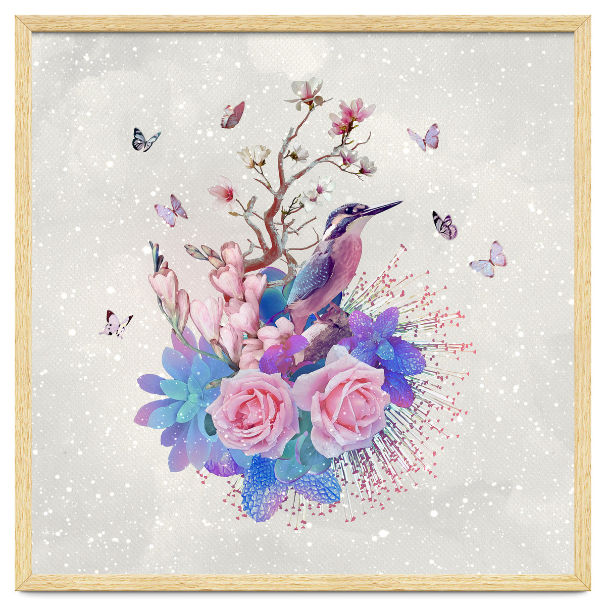 Floral Alcedo Atthis