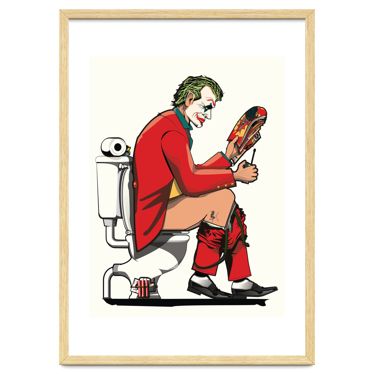 Joker on the Toilet, funny Bathroom Humour