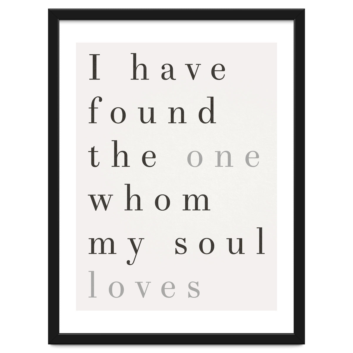 The One My Soul Loves, White