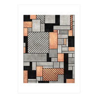 Random Pattern - Concrete and Copper (Print Only)