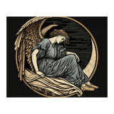 Angel On The Moon Art Nouveau (Print Only) thumbnail