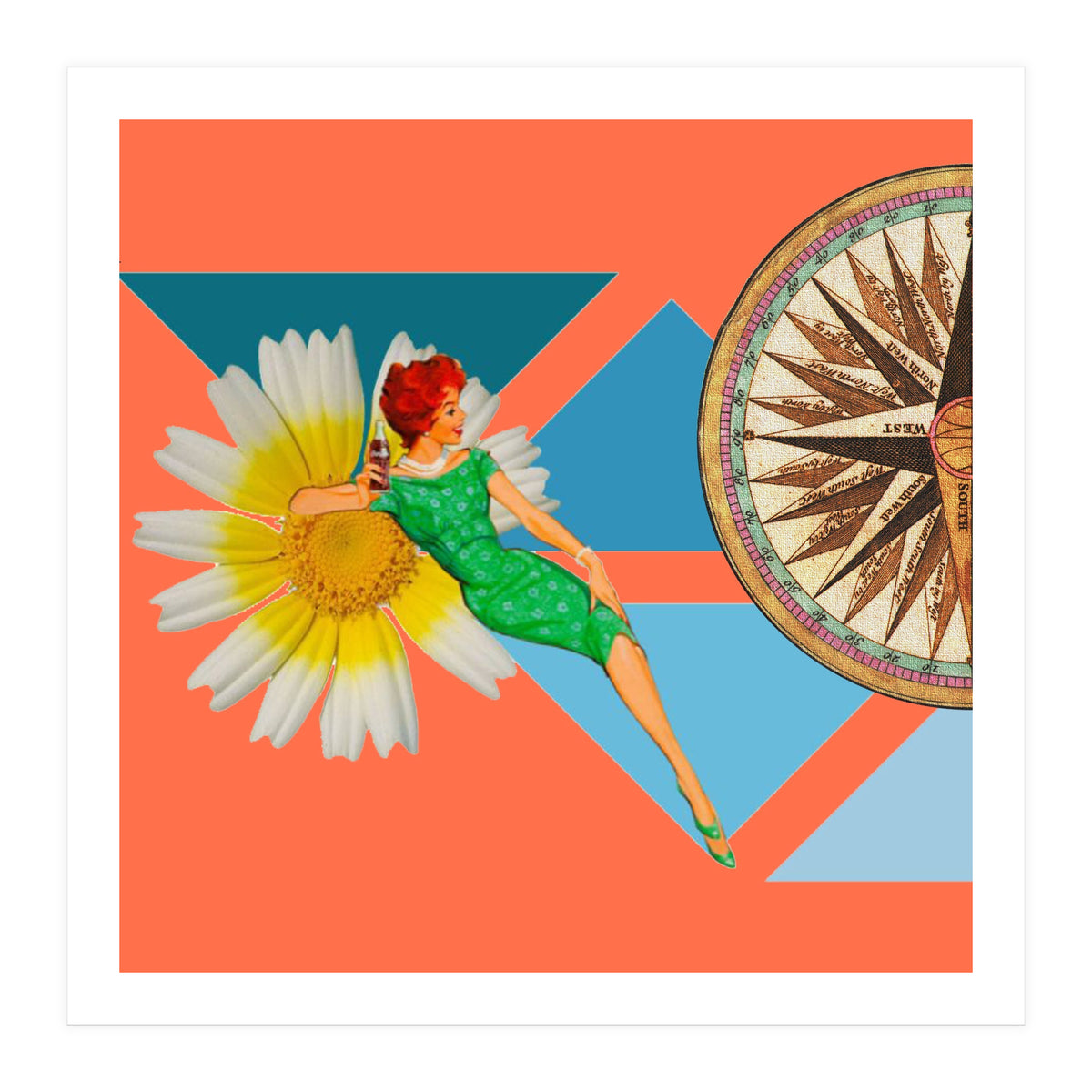 Daisy Orange (Print Only)