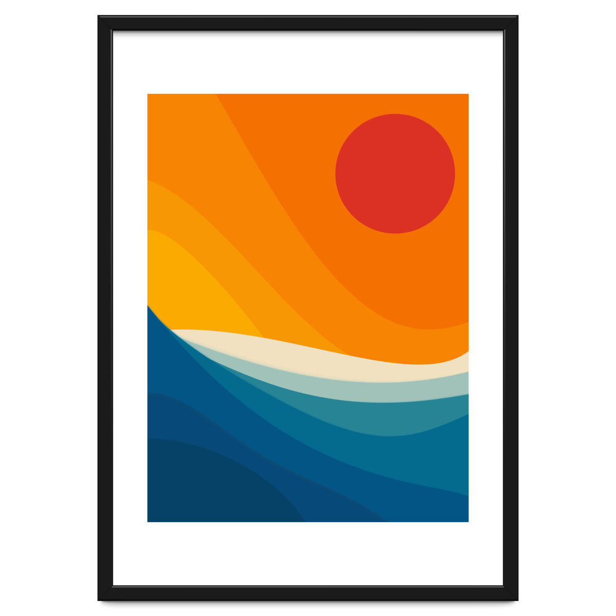 Abstract landscape art