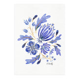 Protea Floral | Blue (Print Only) thumbnail