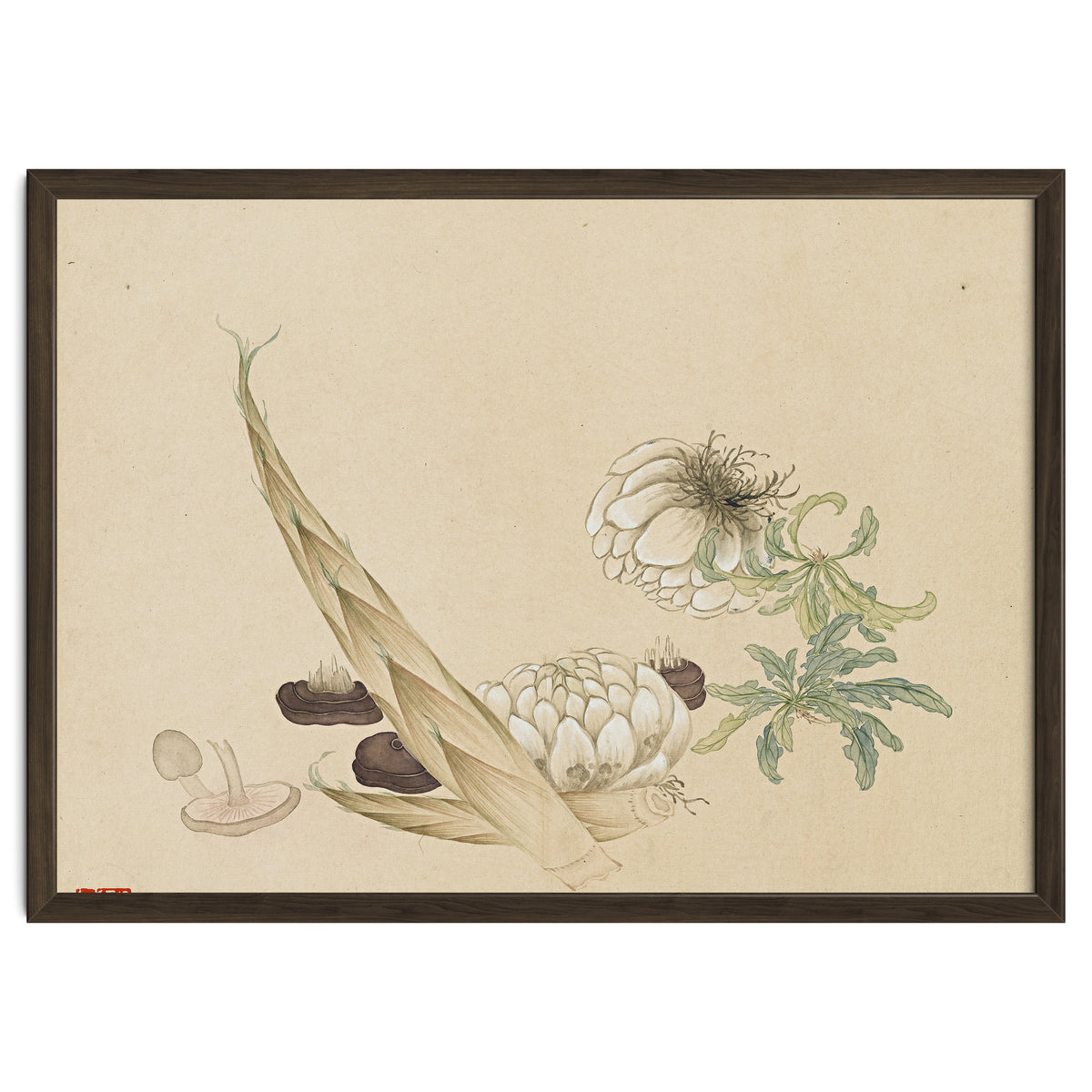 Wang Chengyu ~flowers, Vegetables, Lilies, Bamboo Shoots, Leaves, Mushrooms, Vegetables