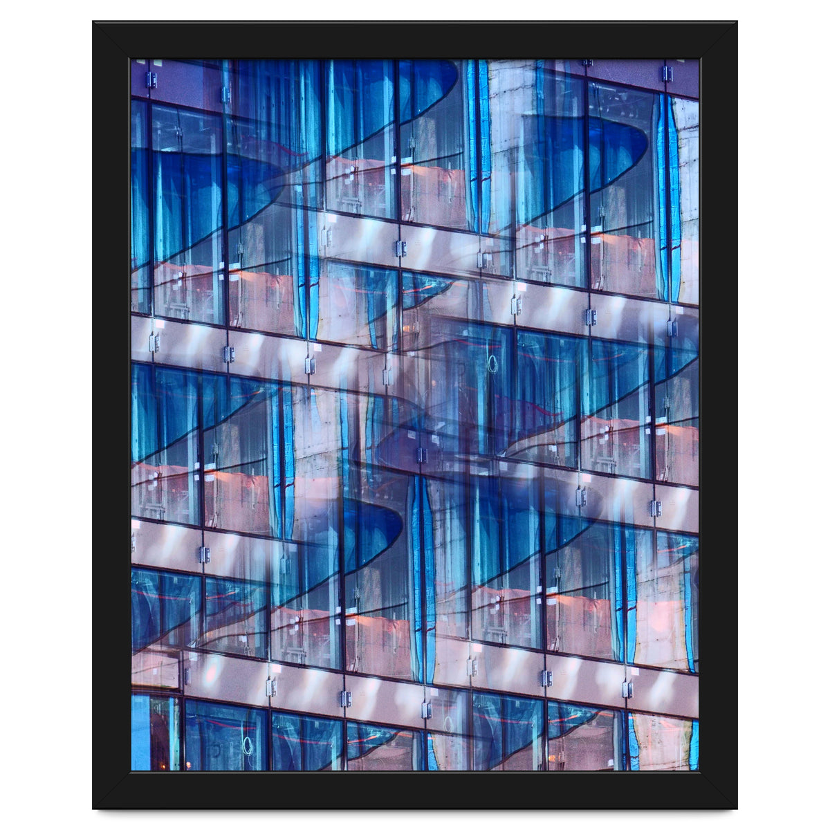 Blue Skyscraper Abstract