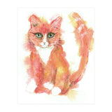 Orange tabby  cat (Print Only) thumbnail