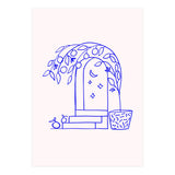Summer at that Marrakech villa #illustration #sketch (Print Only) thumbnail
