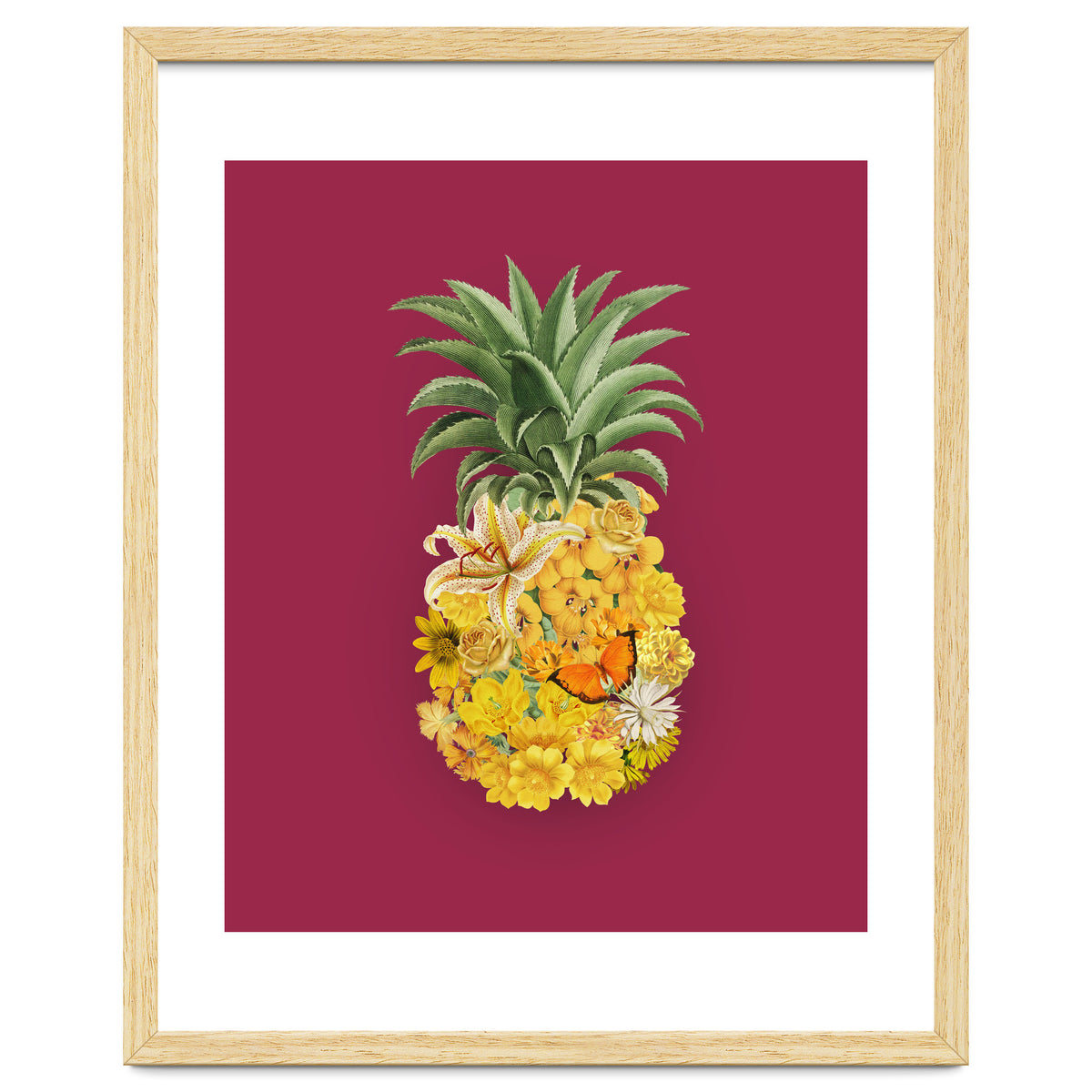 Pineapple Floral Pink