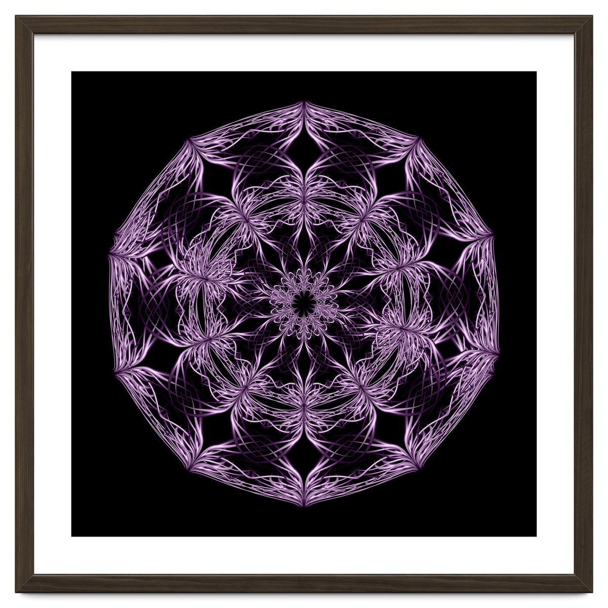 Mandala purple and black