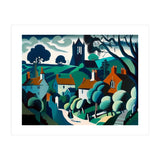 English Country Village Painting (Print Only) thumbnail