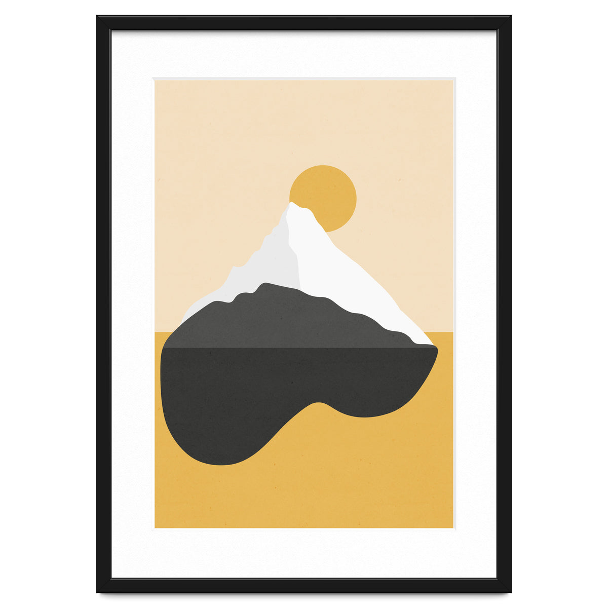 Abstract Mountain - Golden Desert