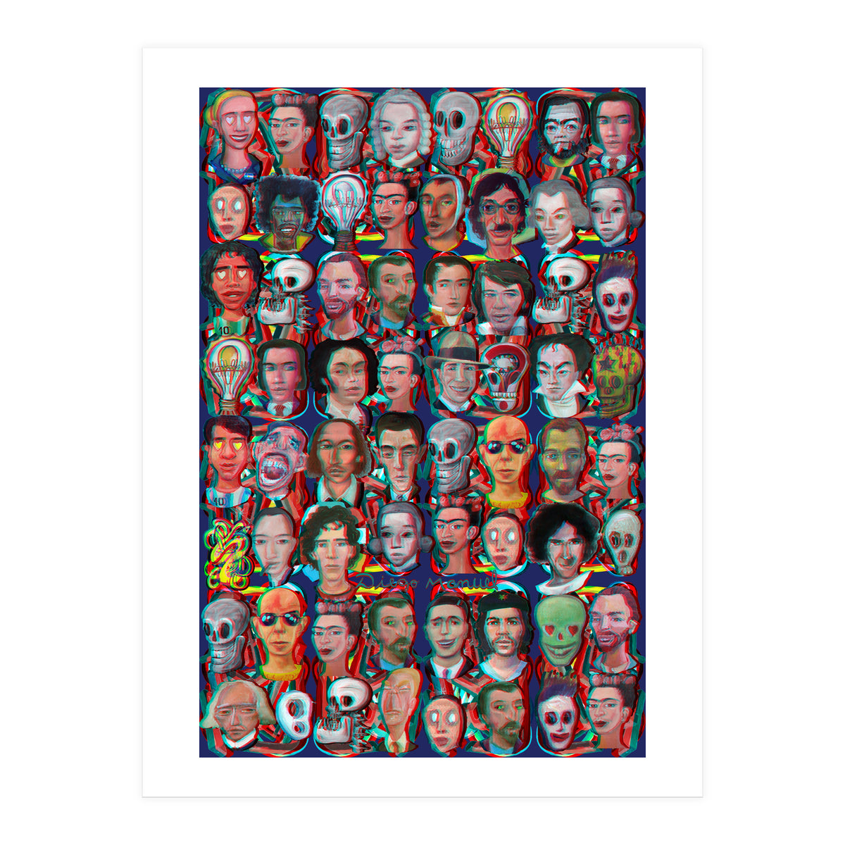 Formas 14 34 3d And Retratos 1 (Print Only)