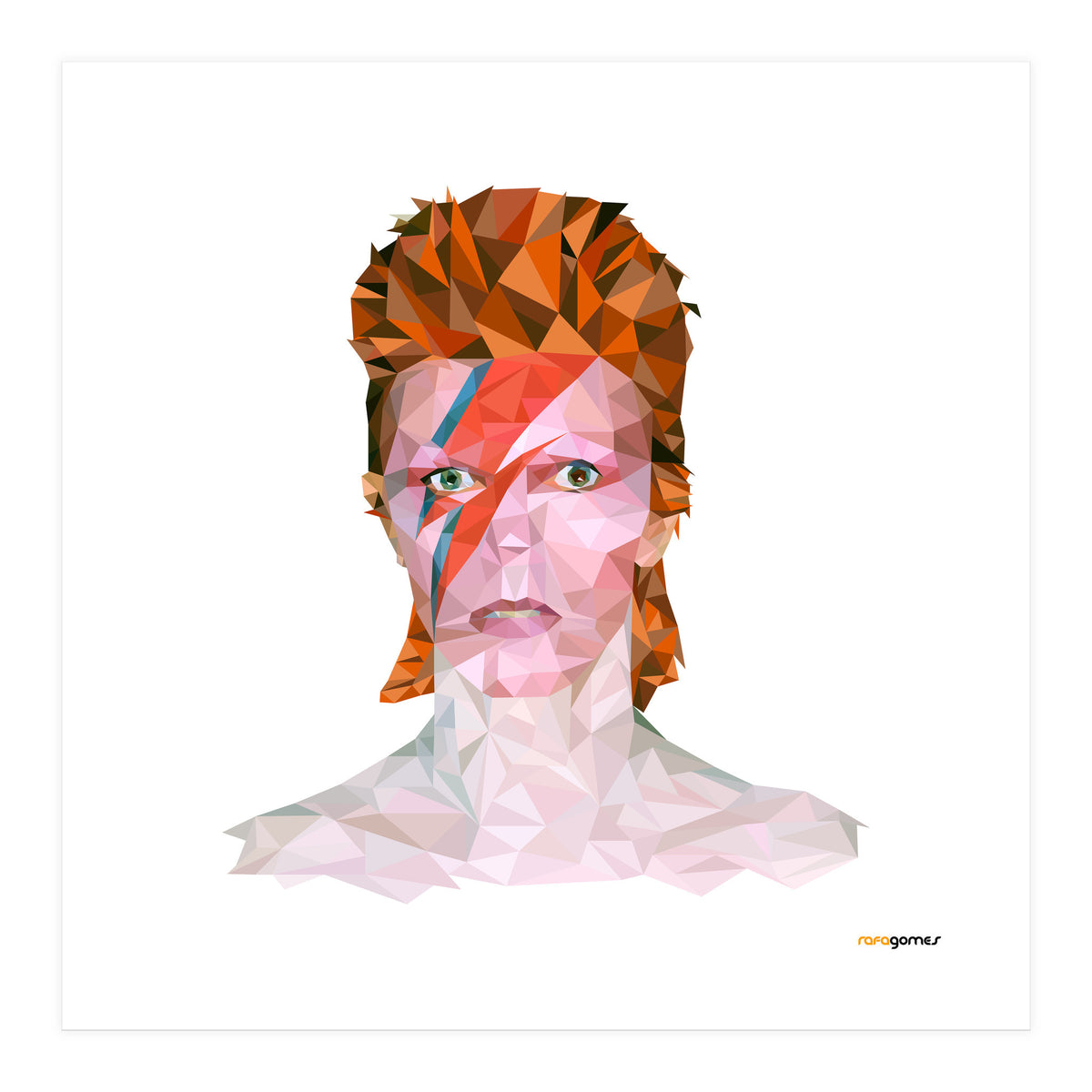 David Bowie Low Poly (Print Only)