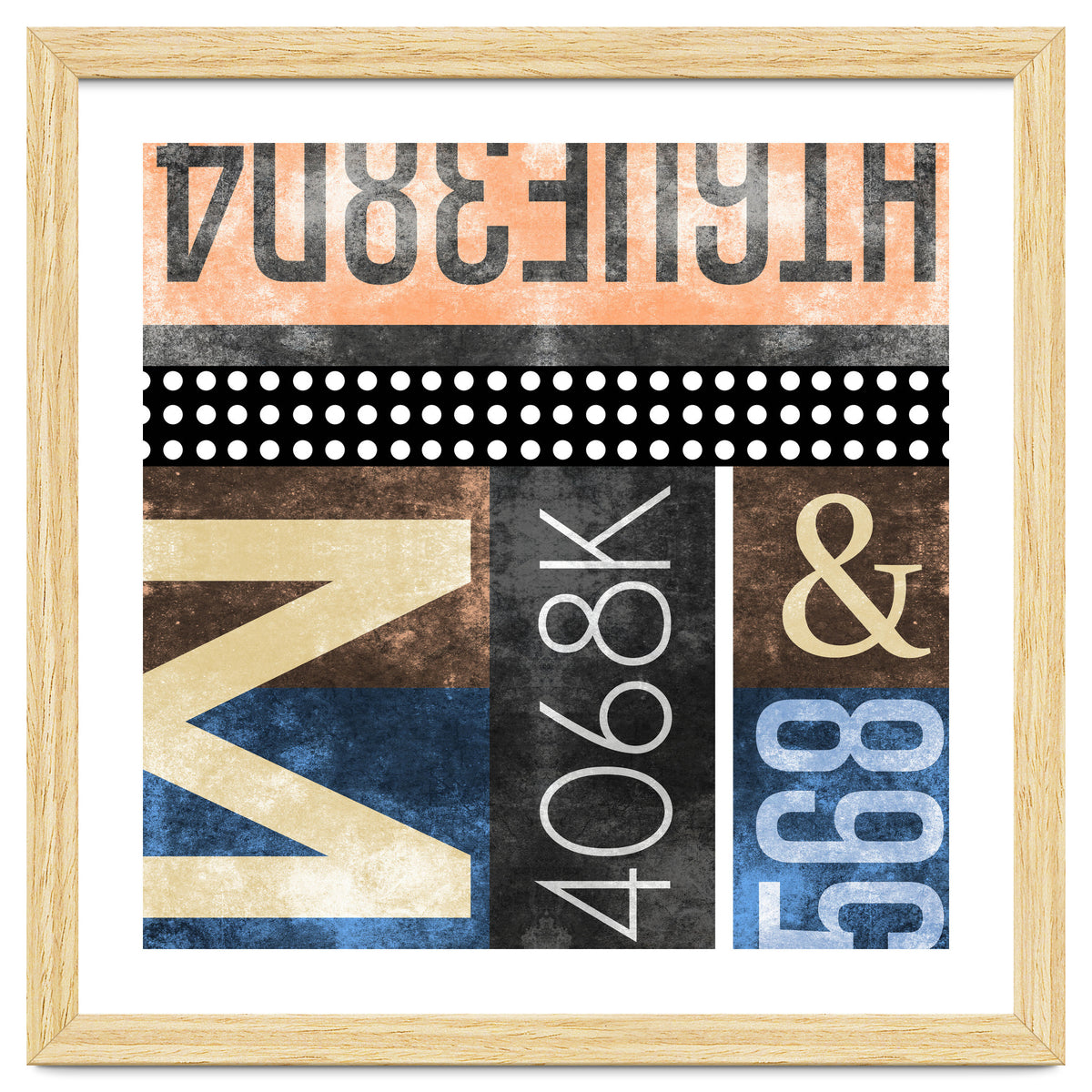 Typographic Industrial Abstract - M