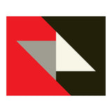 Geometric  Shapes No. 63 - triangles, red, black, grey (Print Only) thumbnail