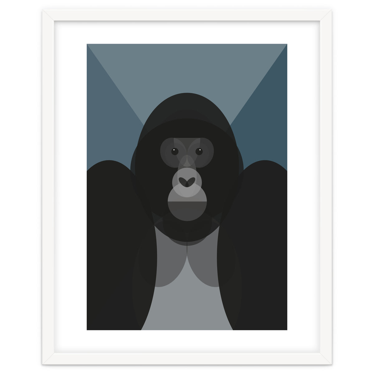 Mid Century Geometric Gorilla
