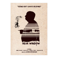 Hitchcock Rear Window movie poster (Print Only)